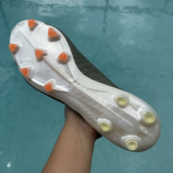 MEN'S Adidas X 19.1 FG Soccer Cleats Shoes Legacy Green Orange EF8296 Size 13 - Picture 9 of 9